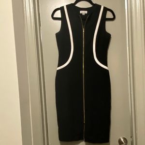 NWOT Calvin Klein Zip Front Dress